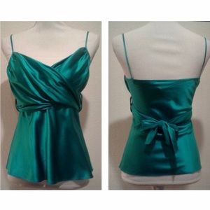 Diane von Furstenberg Teal Blue Cami/Tank Top